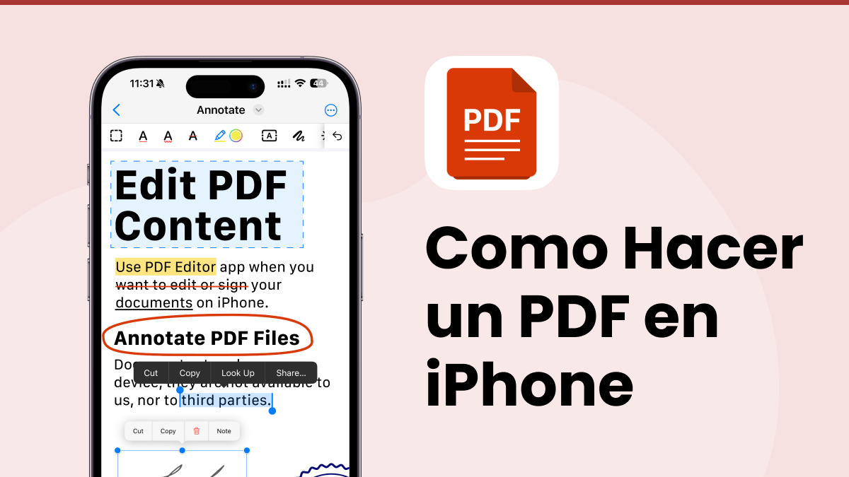 como hacer un pdf en iphone
