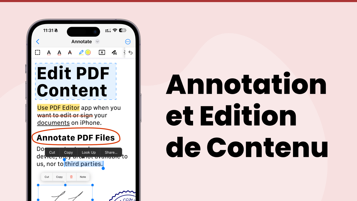 signer un document pdf iphone