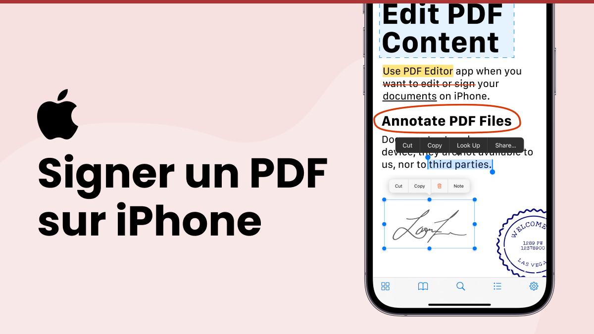 signer un pdf sur iphone